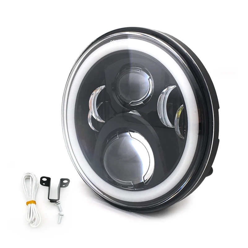並行輸入品 est 7 インチ LED Full Halo ヘッドライト 7