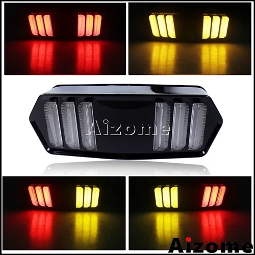 並行輸入品】 バイク LED テールライト ウィンカー リア ランプ
