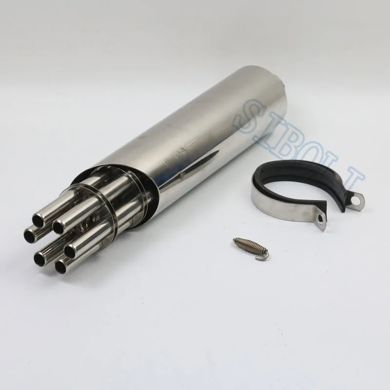 【並行輸入品】 Rotating Gatling Gun エキゾースト マフラー バイク ホンダ レブル G310R CB150R YZF-R15 ER6N 150CC 125CC カスタム パーツの画像