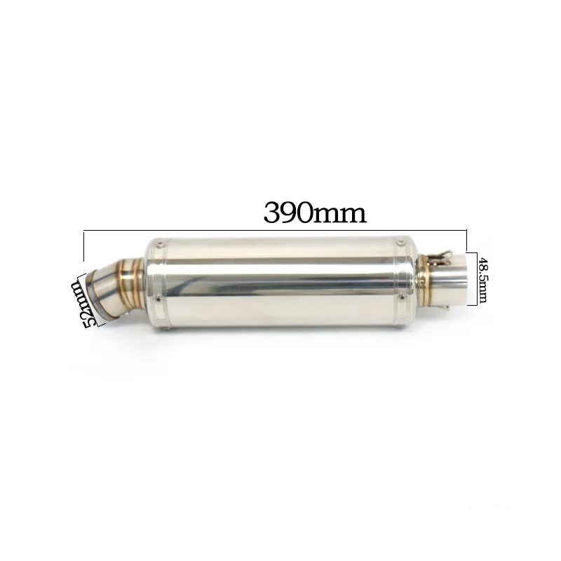 【並行輸入品】 51MM 汎用 バイク エキゾースト パイプ マフラー スクーター ホンダ CBR125 CBR250 CB400 CB600 YZF FZ400 MT03 SC042 カスタム パーツの画像