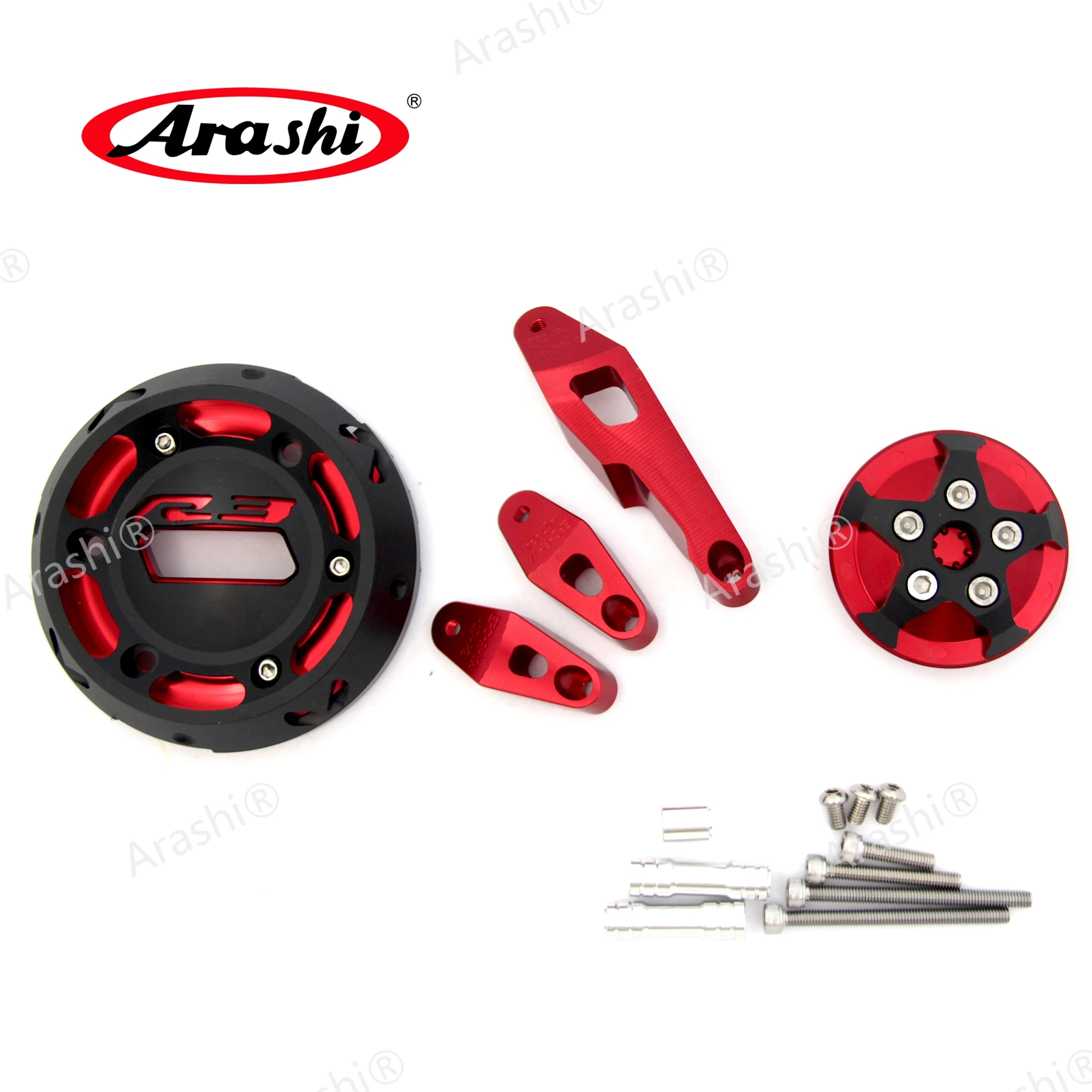 【並行輸入品】 Arashi YZF-R3 エンジン プロテクター Anti Crash パッド ヤマハ YZF-R3 2013年 2014年 Falling プロテクト YZF-R 3 YZF R-3 2013年 2014年 カ_2