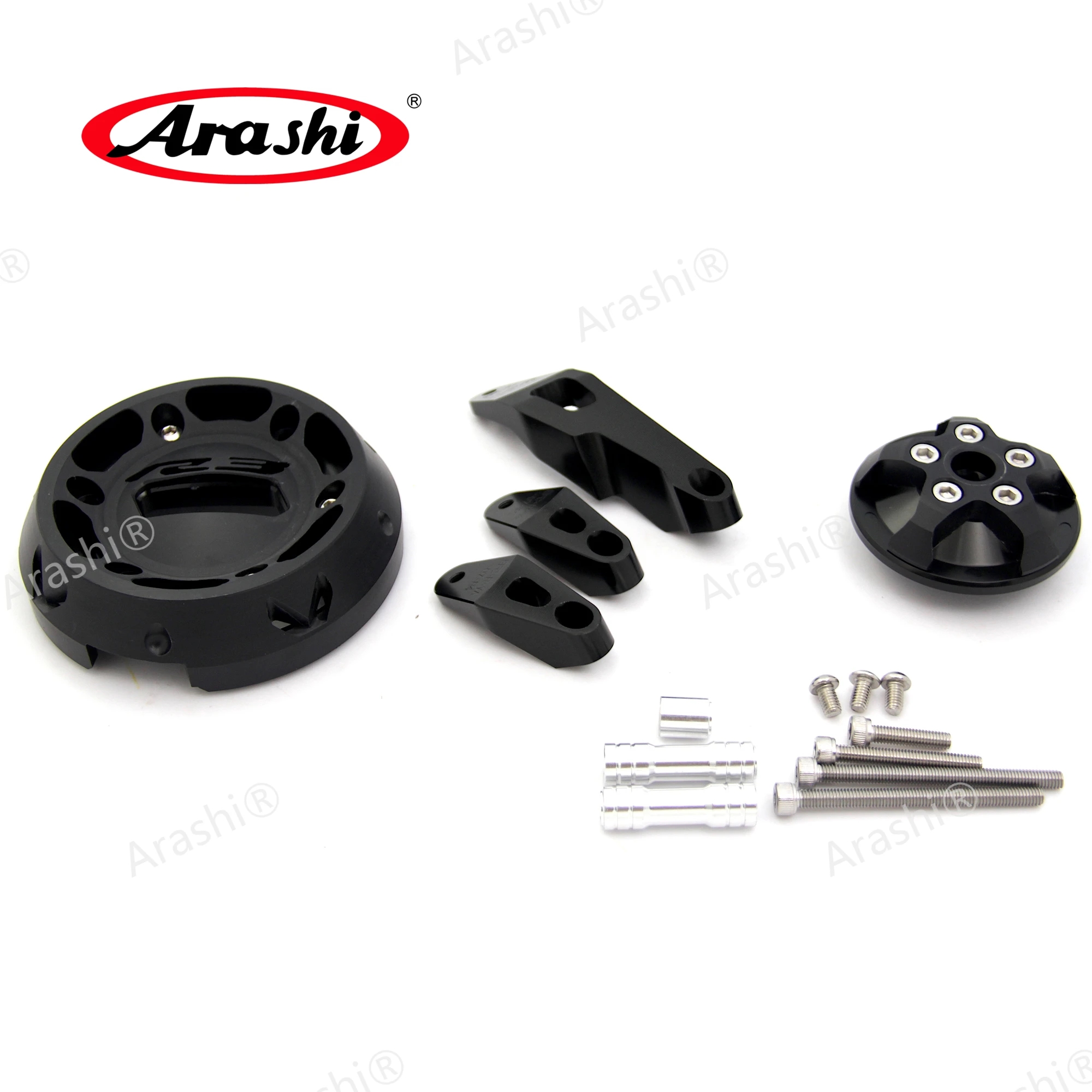 【並行輸入品】 Arashi YZF-R3 エンジン プロテクター Anti Crash パッド ヤマハ YZF-R3 2013年 2014年 Falling プロテクト YZF-R 3 YZF R-3 2013年 2014年 カ_4