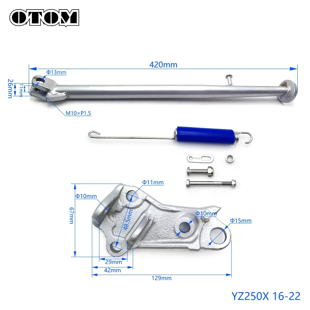 【並行輸入品】 OTOM 2022年 バイク サイド スタンド スタンド スプリング キット ヤマハ YZ125X YZ250X YZ250FX YZ450FX WR250F WR450F モトクロス ダート バ