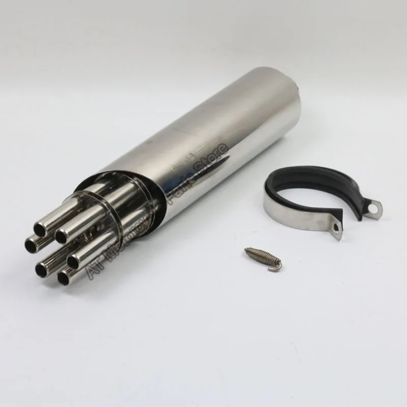 【並行輸入品】 バイク エキゾースト マフラー パイプ Rotating Exfoliate Gatling Gun ホンダ ヤマハ KTM ATV ピット バイク スクーター カスタム パーツの画像