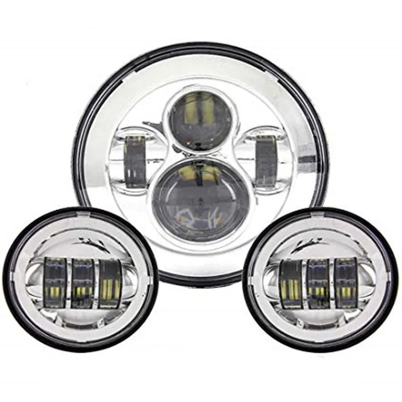 並行輸入品】 7インチ LED ヘッドライト +4.5インチ フォグ ライト 7