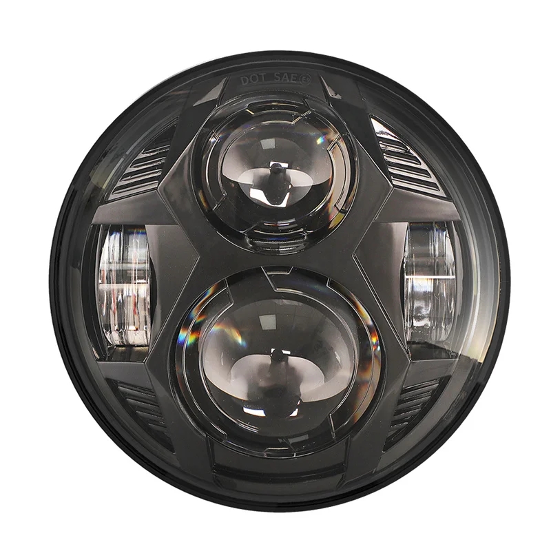 【並行輸入品】 5.75\" 5 3/4 LED バイク ヘッドライト Hi/ロー ビーム ハーレー スポーツスター 1200 XL1200L カスタム XL1200C 883 XL883 883L XL883R 48 カスの画像