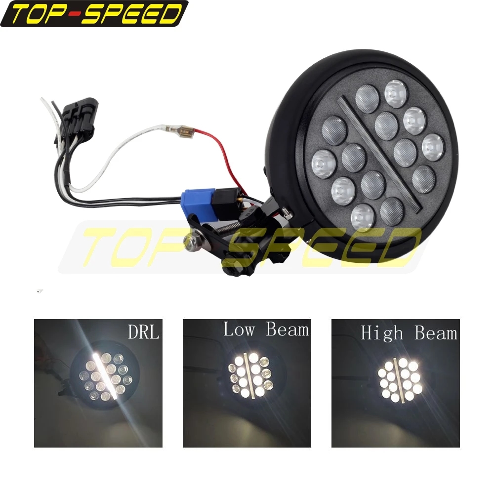 【並行輸入品】 ハーレー ソフテイル ストリートボブ ローライダー 2018年-2022年 LED ヘッドライト アセンブリ キット フロント ライト FXBB FXBBS FXLR FXSTの画像