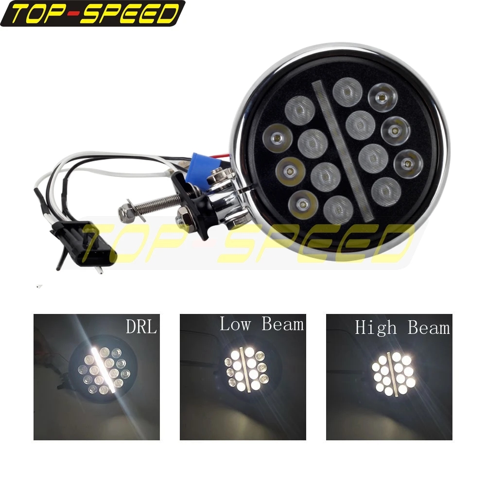 【並行輸入品】 ハーレー ソフテイル ストリートボブ ローライダー 2018年-2022年 LED ヘッドライト アセンブリ キット フロント ライト FXBB FXBBS FXLR FXSTの画像