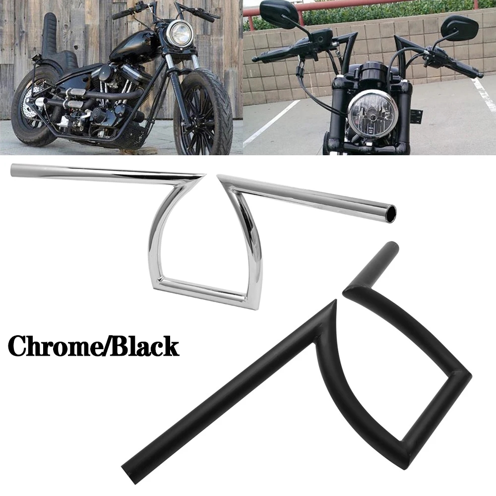 【並行輸入品】 汎用 バイク 7/8\" 1\" ハンドル バーs Z Drag Ape Hanger ハーレー ヤマハ ホンダ スズキ カフェレーサー チョッパー ボバー カスタム カスタムの画像