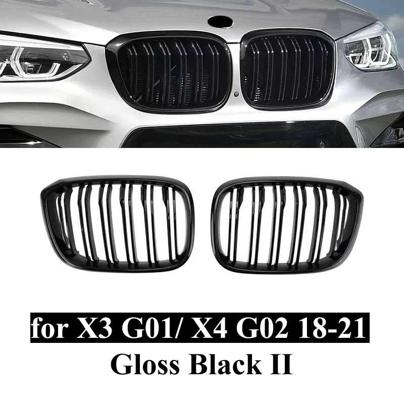 並行輸入品】 フロント キドニー グリル つやあり ブラック BMW X3 G01