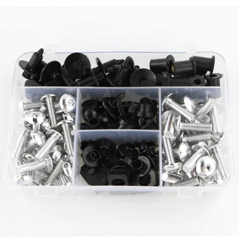 Kit De Tornillos Para Parabrisas De Motocicleta - 10 Piezas M5 (5 Mm), Compatible Con Honda CBR125R, CBR150R, CBR250R, CBR300R, CBR250RR, CBR400R, CBR500R, CBR600F, CBR650F, CBR650R (Negro)