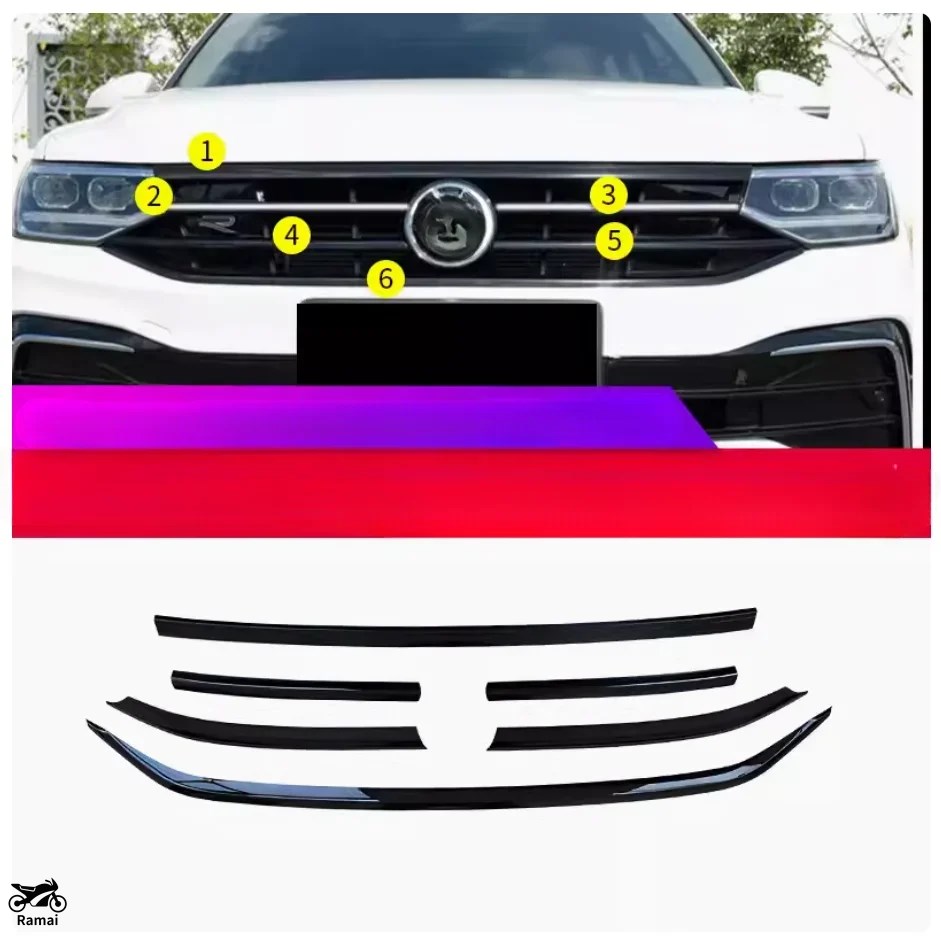 並行輸入品】 ティグアン MK2 つやあり ブラック グリル R 2017年-2024