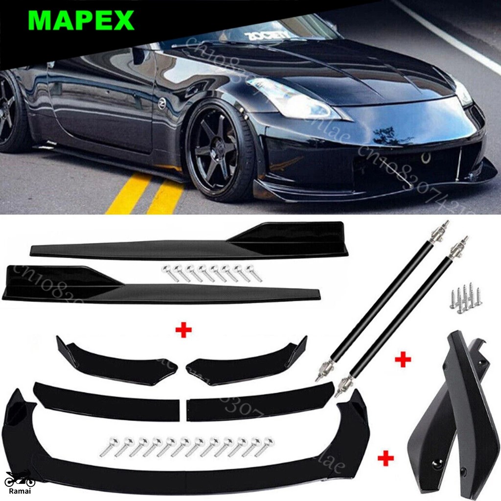 並行輸入品 ニッサン 350Z 370Z フロント バンパー リップ スポイラー キット スプリッター サイド スカート カスタム パーツ_1