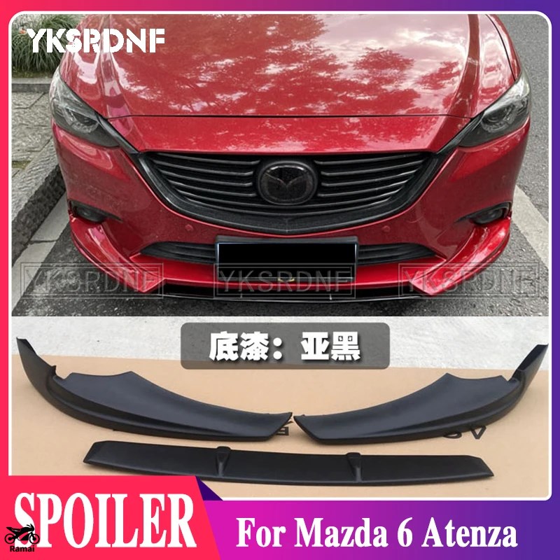 並行輸入品 マツダ 6 アテンザ 2017年-2019年 未塗装 フロント コーナー バンパー リップ プロテクター ガード カバー スポイラー 3P カスタム パーツ_5