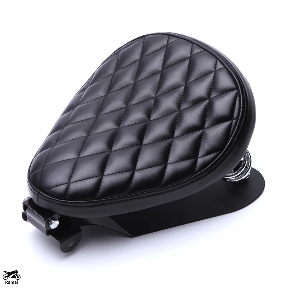 1 セット モーターcycle レトロ レザー ソロ シート+3