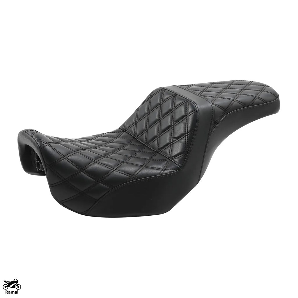 Le Pera バイクシート 黒ダイナストリートボブ用 並行輸入品】 バイク ライダー シート ハーレー ダイナ ストリートボブ