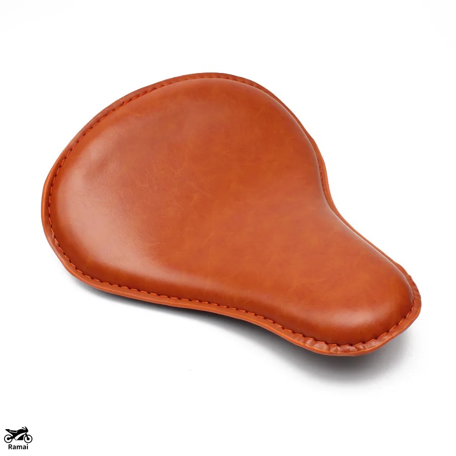並行輸入品 バイク PU レザー ソロ シート スプリング ハーレー