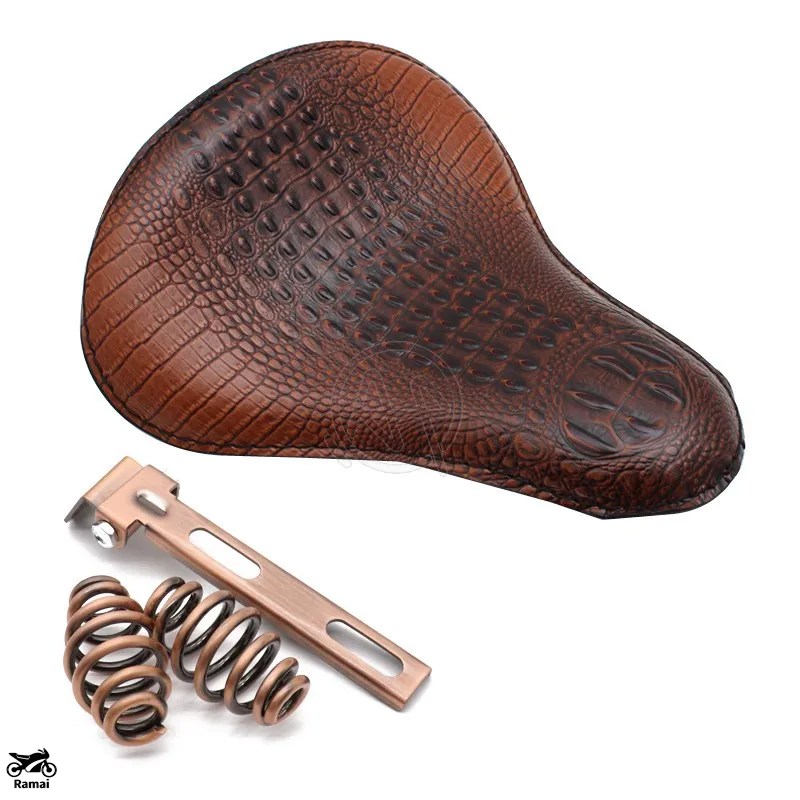 ハーレー Kシート Vツイン レザー 本革 バイクシート 並行輸入品 バイク PU レザー ソロ シート スプリング ハーレー