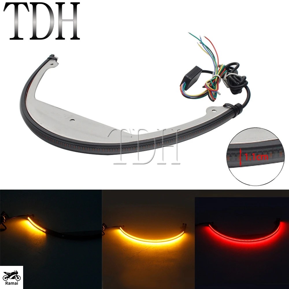 並行輸入品】 レッド アンバー オレンジ LED フェンダー ライト テール