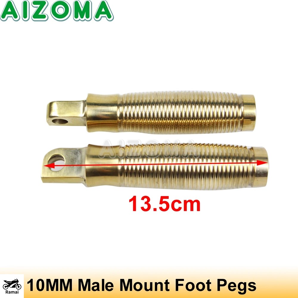 汎用 1インチ ハンドル バー グリップ レトロ Brass バイク 25mm
