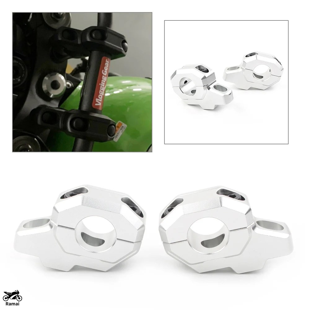 並行輸入品 CNC 軽銀 自動二輪車 手持ち部分 赤ちょうちん ライザー ご機嫌er アダプタ カワサキ Z900RS カスタム 一部分