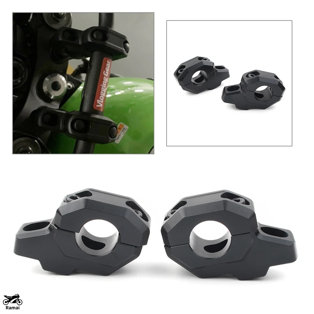 並行輸入品 CNC 軽銀 自動二輪車 手持ち部分 赤ちょうちん ライザー ご機嫌er アダプタ カワサキ Z900RS カスタム 一部分
