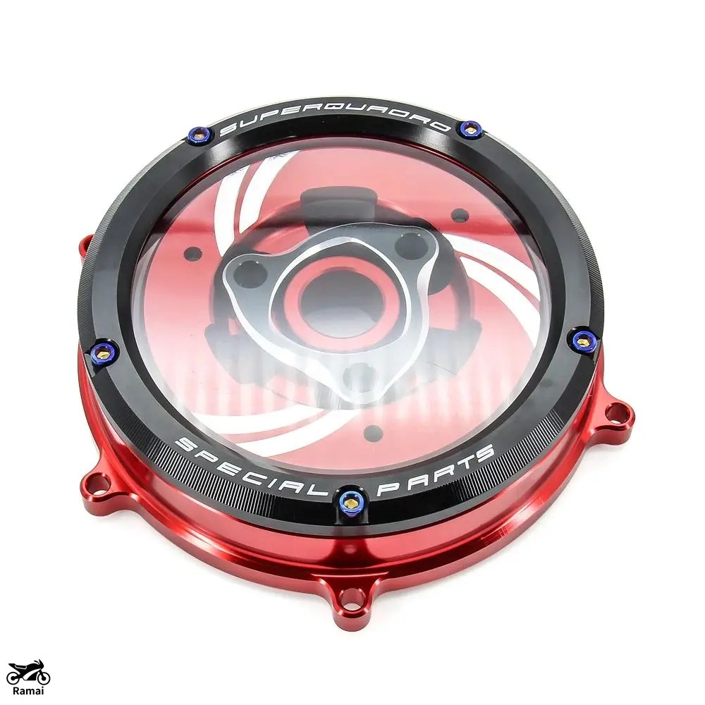 1199パニガーレ/S/R 用　ドゥカバイク製スケルトン/ビレットクラッチカバー DUCABIKE (DBK) - クリアクラッチカバー PANIGALE 959 / 1199