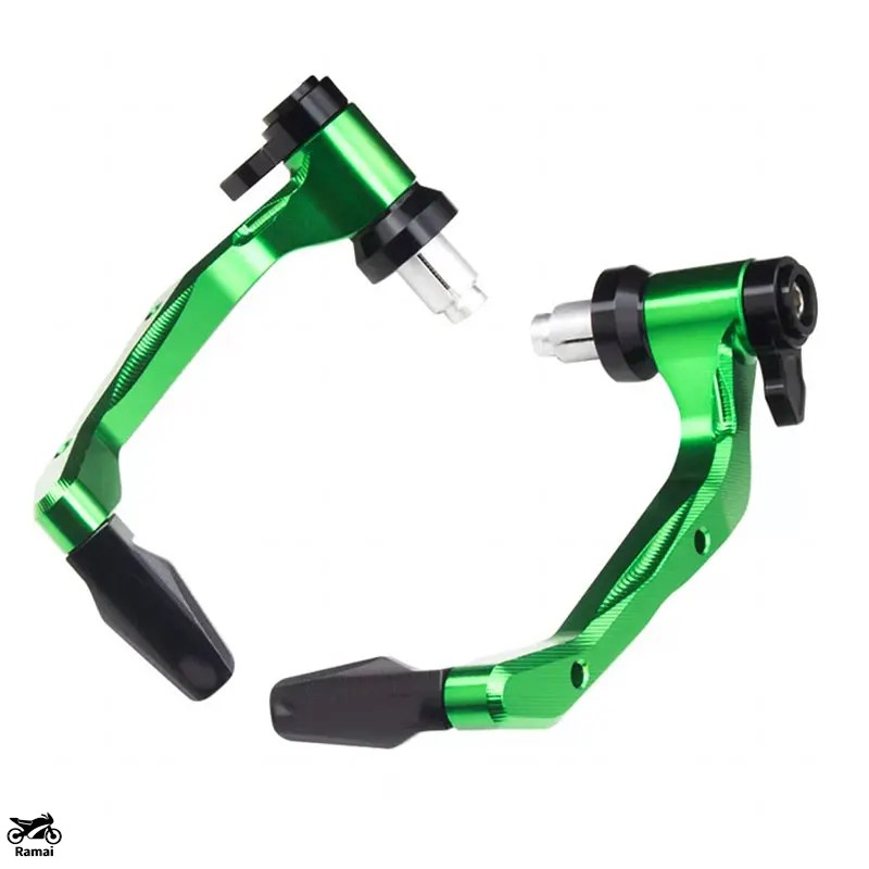 並行輸入品 カワサキ ニンジャ 650 Z900/RS Z650 ZX14R Z400 ハンドル バー ブレーキ クラッチ レバー プロテクター ガード ハンドル 7/8in 22mm CNC アル_2