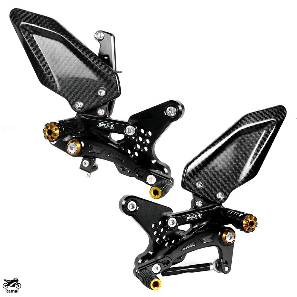 並行輸入品】 ZX-4R ZX-4RR バイク 調整可 フット レスト リアセット