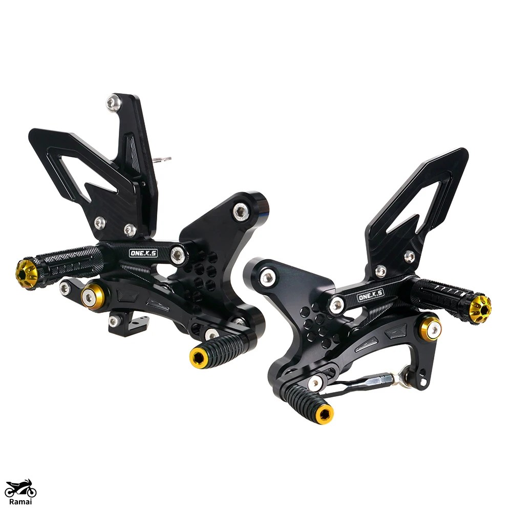 並行輸入品 ZX-4R ZX-4RR バイク 調整可 フット レスト リアセット