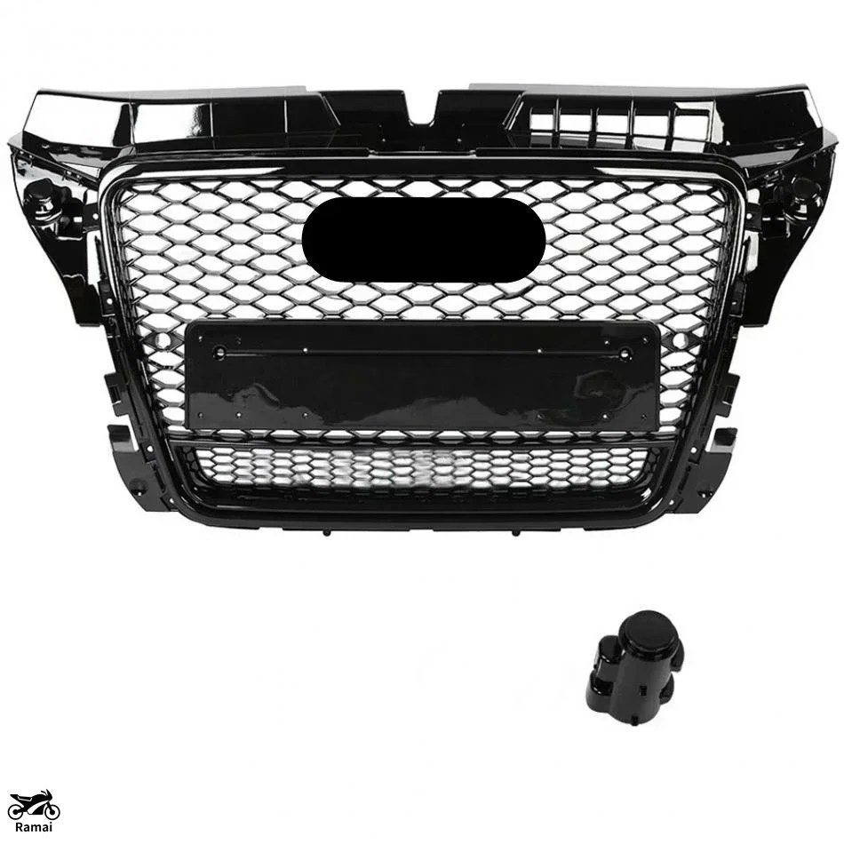 【並行輸入品】 RS3 フロント スポーツ Hex メッシュ ハニカム フード グリル アウディ A3/S3 8P 2009年 2010年 2011年 2012年 - 2013年 カスタム パーツの画像
