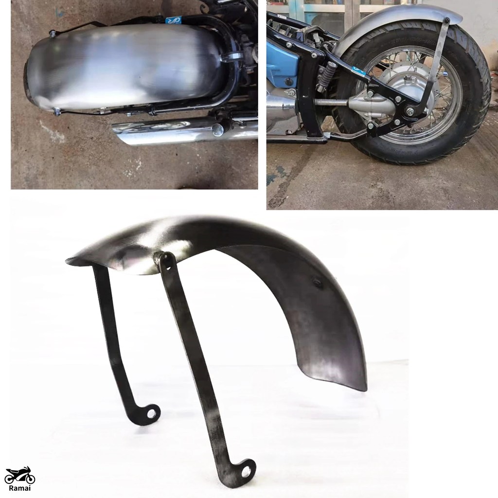 ヤマハ ドラッグスター400 社外フェンダーセット シングルシート（スムース）ブラウン ストレッチリアフェンダー