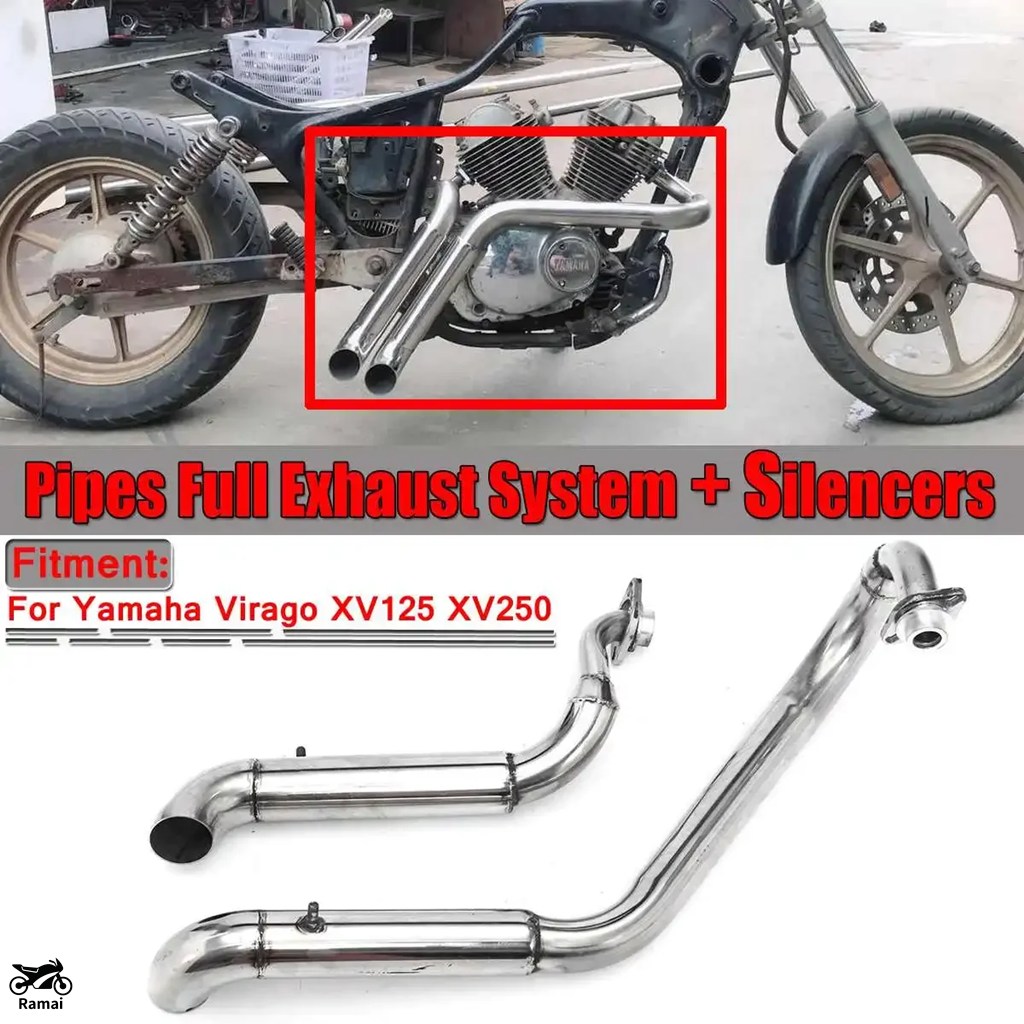 並行輸入品】 バイク ロング エキゾースト マフラー パイプ +