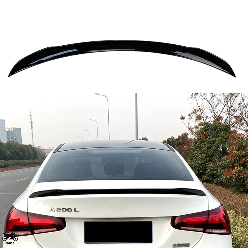 並行輸入品 ベンツ A クラス W177 A180 A200 A220 A35 AMG セダン 4 ドア 2019年-2024 リア トランク スポイラー ウィング テールゲート スプリッター リッ_1