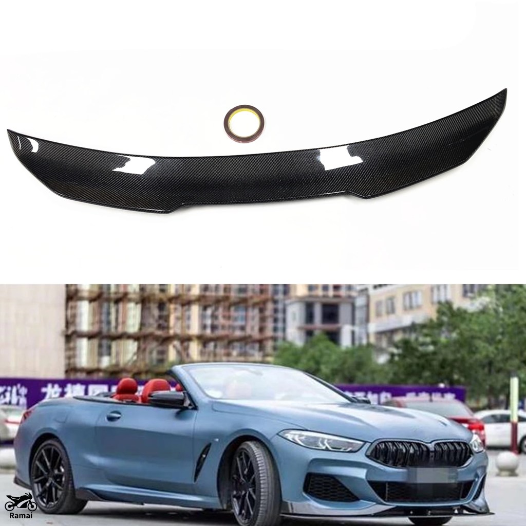 【並行輸入品】 PSM リア トランク スポイラー ウィング BMW 8 シリーズ G14 F91 M8 840i コンバーチブル 2019年-2023 2 ドア カーボン Deck スプリッター リッ