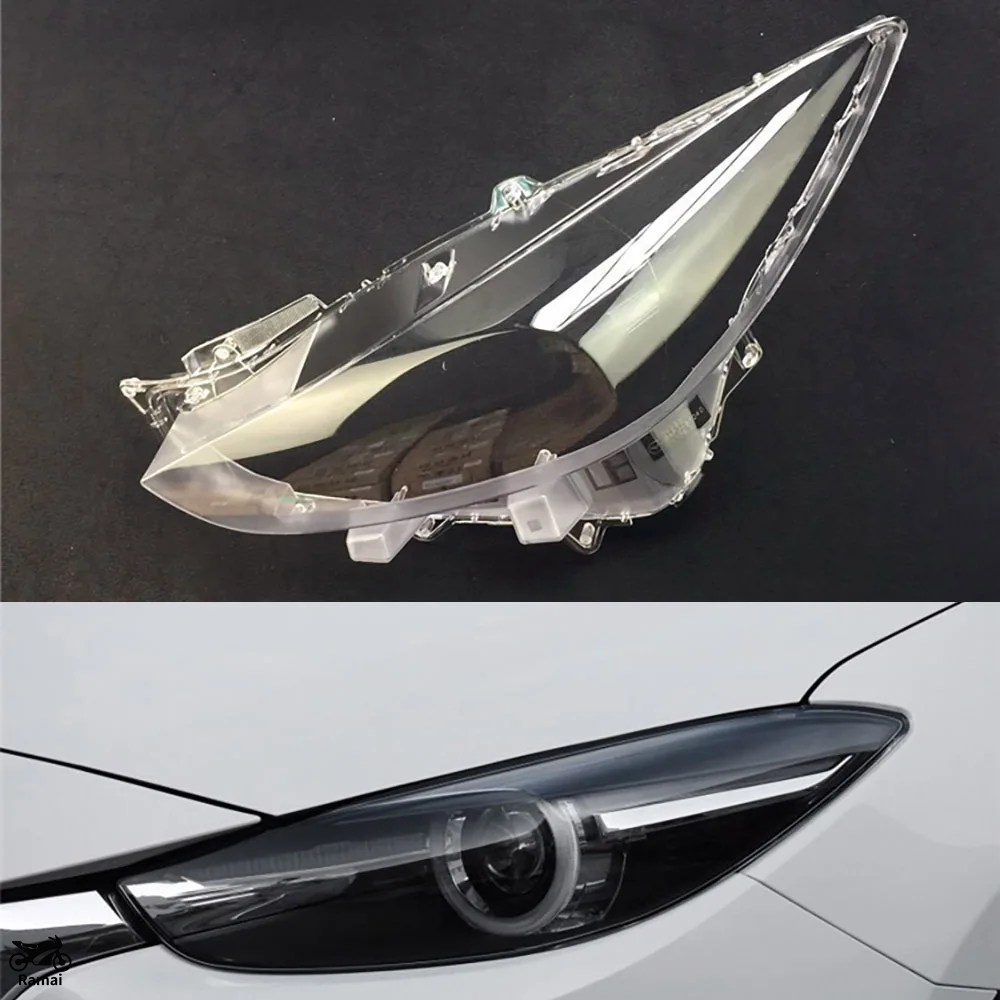 並行輸入品 ヘッドライト レンズ マツダ 3 アクセラ 2017年 2018年
