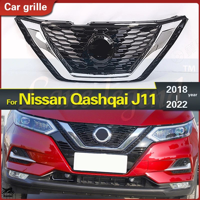 並行輸入品 ニッサン キャシュカイ J10 2008年-2013年 キャシュカイ J11 2014年-2022年 Envアイアンment 製造al フロント グリル レーシング グリル 1PC カ_3