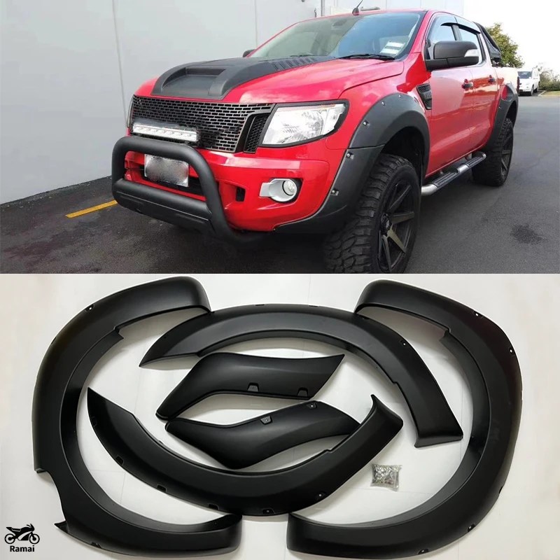 【並行輸入品】 ホイール Arch フェンダー Flares レンジャー 2012年 2013年 2014年 Wildtrak T6 ダブル Cabin バッグ Riveted Nut カスタム パーツの画像