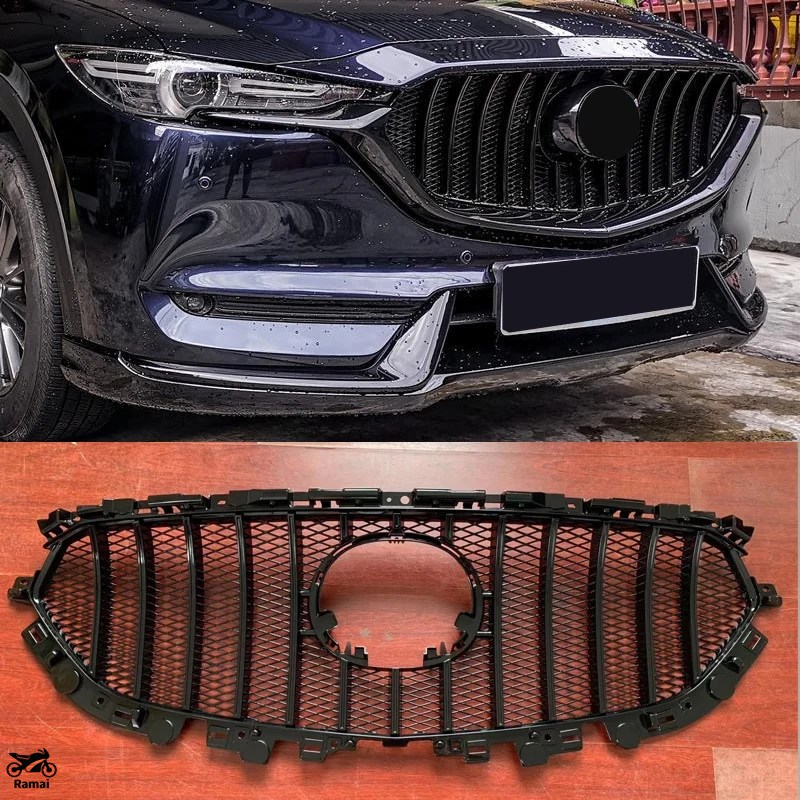 マツダ CX-5 CX-8 フロントグリル メッシュ カスタム 並行輸入品 ラジエーター グリル フロント レーシング メッシュ カバー
