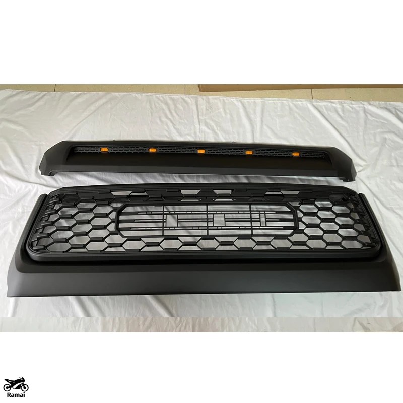 並行輸入品 トヨタ タンドラ 2014年 2015年 2016年 2017年 2018年 2019年 レーシング グリル フード カバー フロント グリル ライト カバー カスタム パー_2