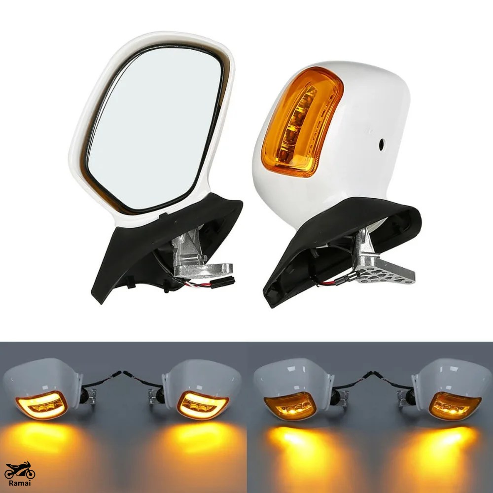 並行輸入品 バイク リア サイド ミラー LED ウィンカー ホンダ