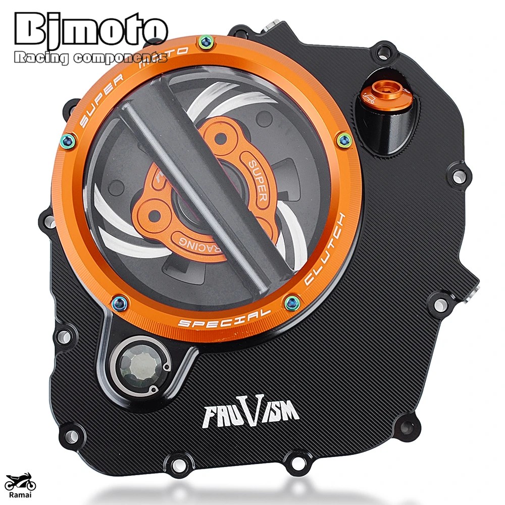 並行輸入品 デューク390 RC390 CNC クリア エンジン クラッチ カバー Pretector バイク K-TM D-UKE RC 390 2017年 2018年 2019年 2020年 2021年 2022年 カ_3