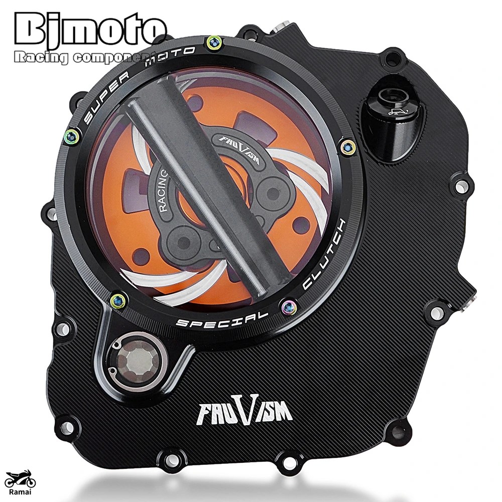並行輸入品 デューク390 RC390 CNC クリア エンジン クラッチ カバー Pretector バイク K-TM D-UKE RC 390 2017年 2018年 2019年 2020年 2021年 2022年 カ_4