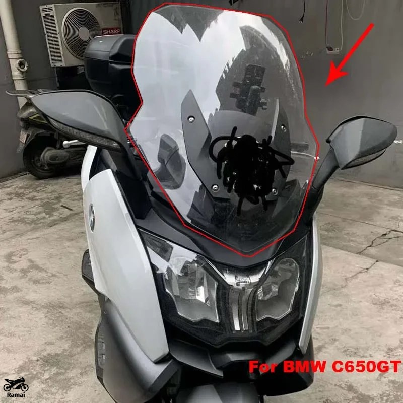 ふう 並行輸入品 C650 GT 4MM/5MM 70CM スクーター バイク 風よけ 風防