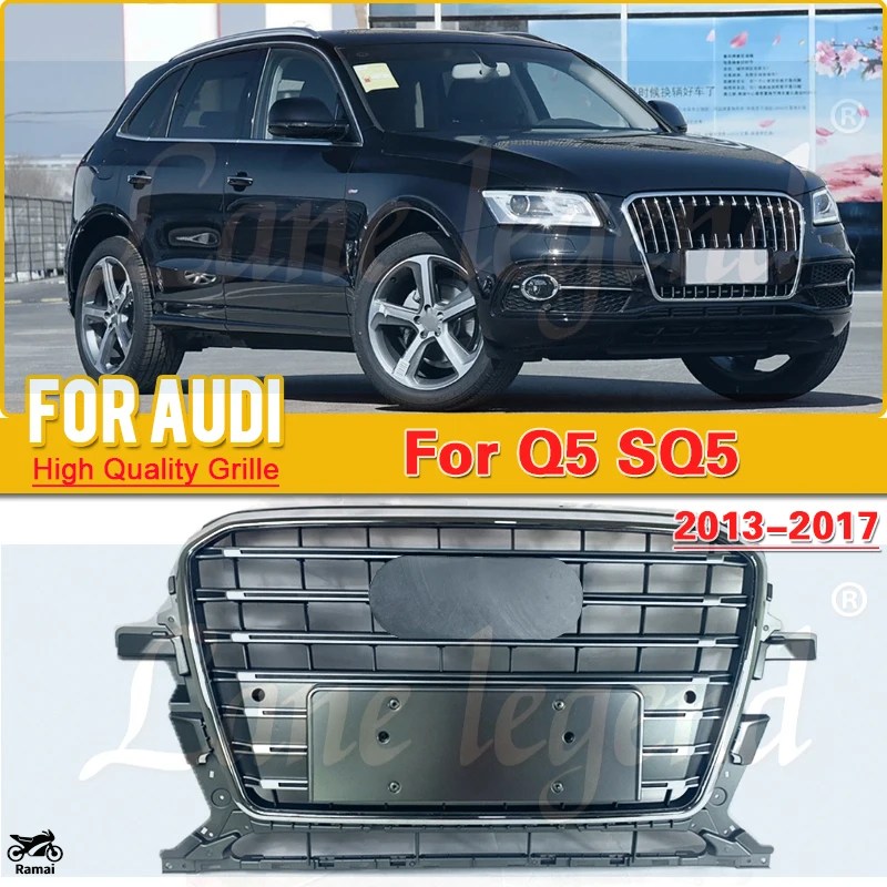 Audi SQ5 Q5用フロントグリル ブラック　FY 新品 Audi アウディ Q5 SQ5 2021〜 RS タイプ ハニカム グリル