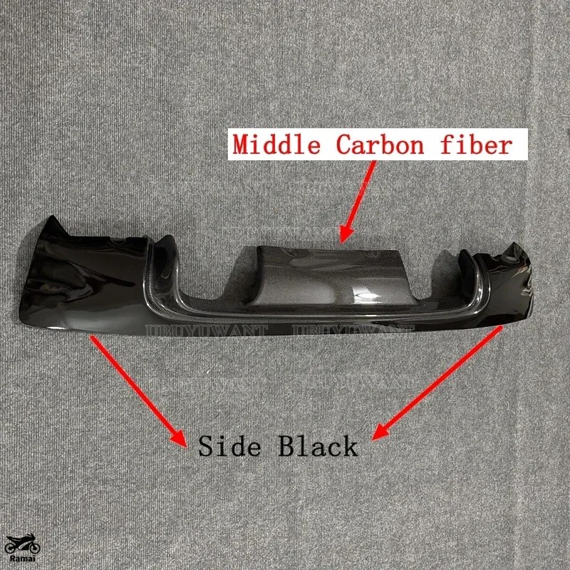 並行輸入品 BMW E46 リア バンパー リップ スポイラー デュフューザー 3 シリーズ 318i 320i 325i 328i M3 1999年-2004年 リア デュフューザー つやあり ブ_3