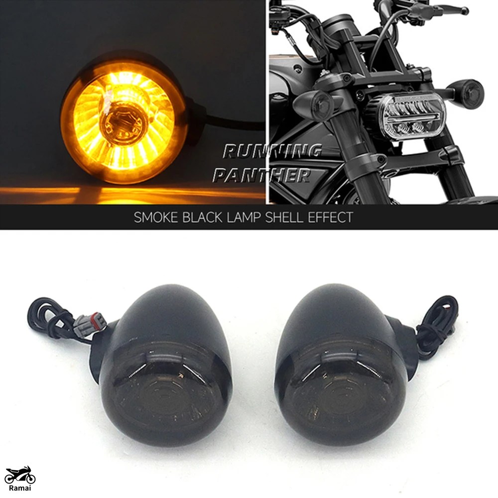 並行輸入品 バイク フロント リア ウィンカー キット インジケータ― ライト ランプ スポーツスター S 1250S RH1250 Pan America 1250 S ナイトスター 975_3