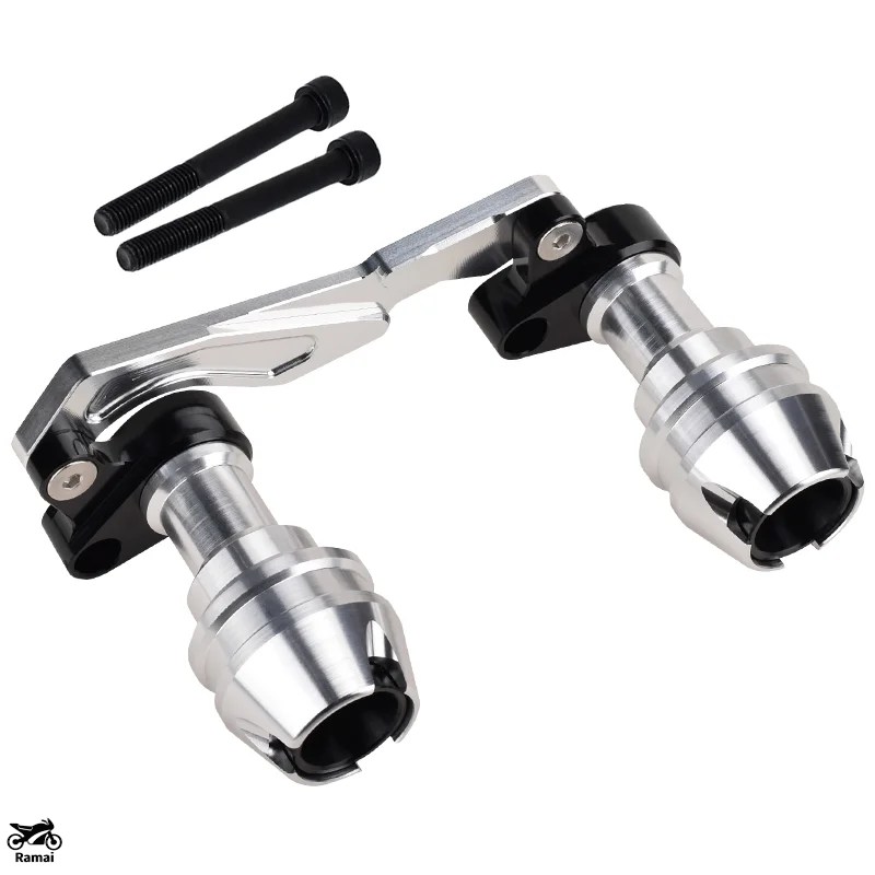 並行輸入品 自動二輪車 エキゾースト えり巻き Falling 守る Crash BMW C400X C400GT Anti Drop Ball CNC 軽銀 金属元素 カスタム 一部分