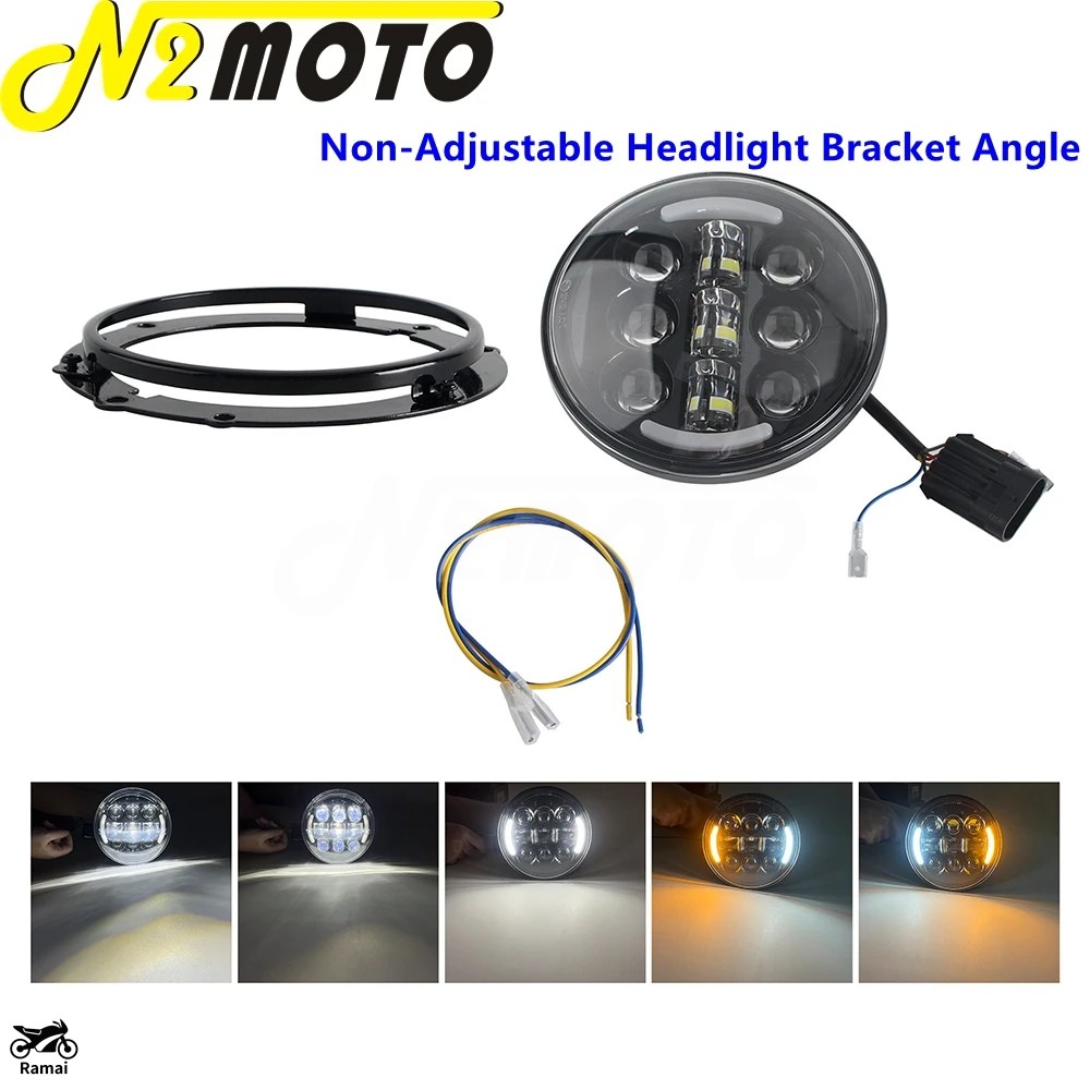 並行輸入品 5.75インチ LED ヘッドライト ブラケット ハーレー