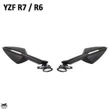 並行輸入品】 バイク Rotatable リア ミラー ウィンカー ヤマハ YZF-R7